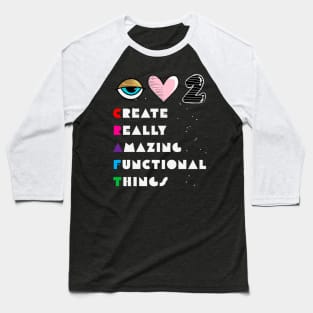 I Love To CRAFT Baseball T-Shirt